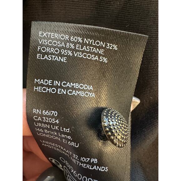 Anthropologie Maeve Sleeveless Mock-Neck Mini Shirt Dress Gogo 70's Size XL - Picture 10 of 15